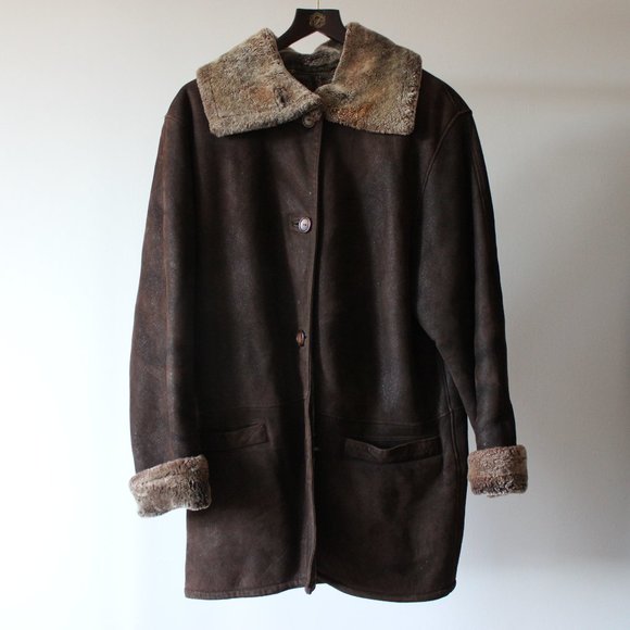 Dominic Bellissimo Suede Brown Coat Size 12 - Picture 1 of 10